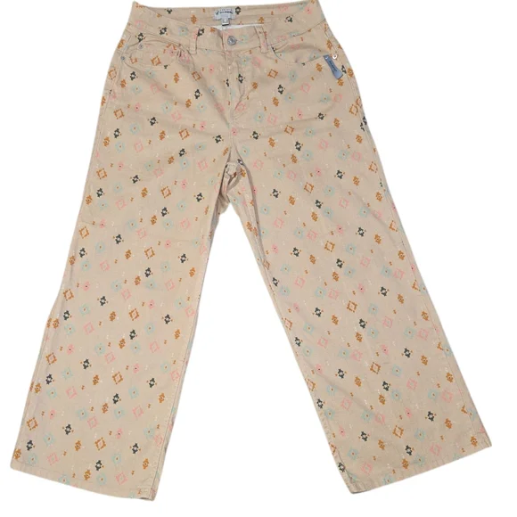 Cortefiel Eco-Friendly Women’s Palazzo Wide-leg Silhouette‎ Geometric Print - Picture 2 of 8